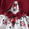 Flower Summer Baby Bodysuit Cotton False 2Piece Jumpsuit Dress Toddle Princess Dress  Birthday Gift
