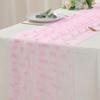 1Pc Pink Bow Mesh Tablecloth Girl Bow Theme Supplies Table Cover Baby Shower Birthday Party Decor Tablecloth