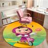 cartoon animation Print Round Rug, Washable Floor Carpet, For Entryway Dorm Laundry Room Office Study, Home Decor Birthday Christmas Gift