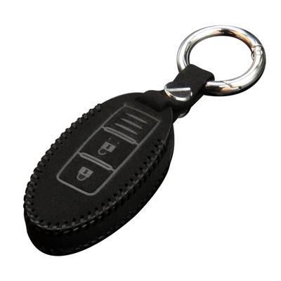 LETINGFAR Schlüsseletui für Nissan, Smart Key Etui, Schlüsselhülle, Wildleder, 2J Schlüssel