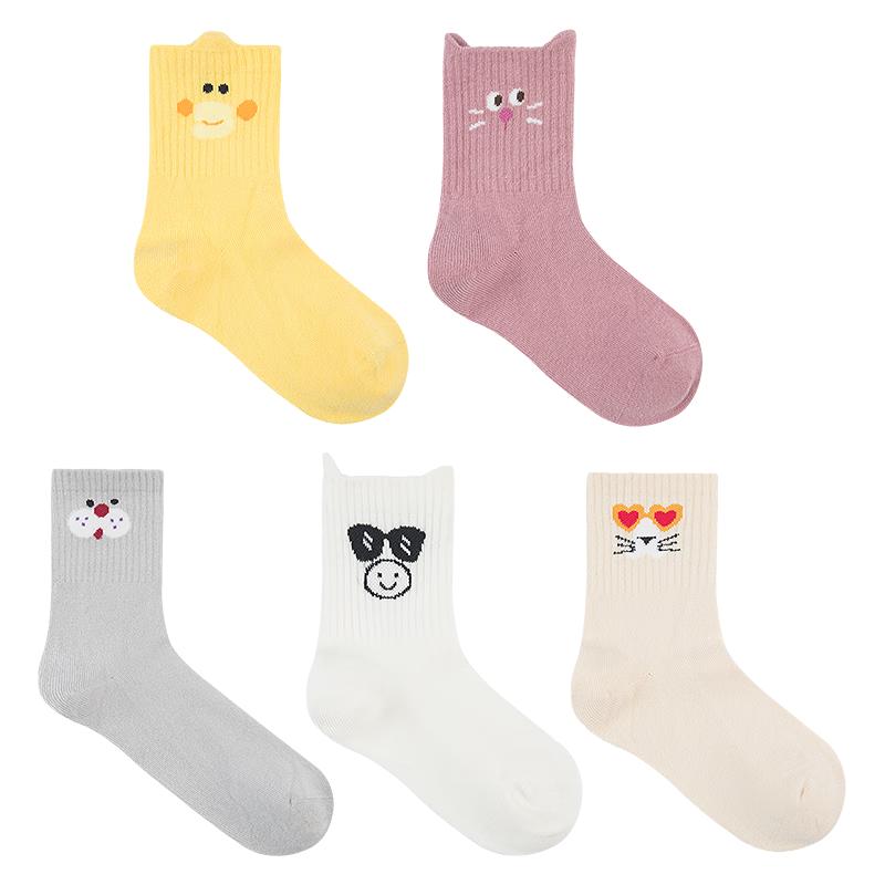 

Aimer Kids 3A Anti-Bacterial Anti-Odor Short Socks 5-Pair Pack 10+ Years (Foot Length 22-24cm)