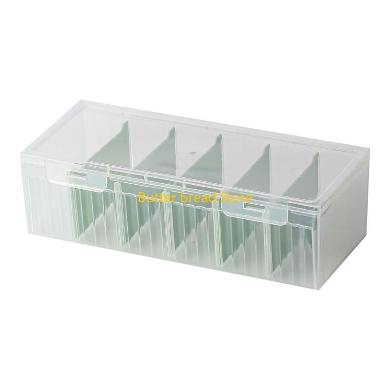 

W89C Large Capacity Clear Card Holders Lid Included Adjustable Dividers For 600 Cards зелёный