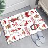Crystal Velvet Christmas Decor Xmas Printed Area Rug Carpet for Bedroom Living Room Home Decor Rugs Mat Non Slip Mat Rug