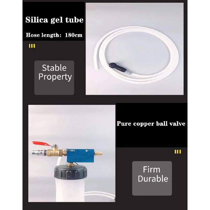 300CC Car Brake Bleeder Hydraulic Pump Fluid Pump Kit Oil Change Purge Tank Tubes Repair Tool Truck Motorcycle Accessories
