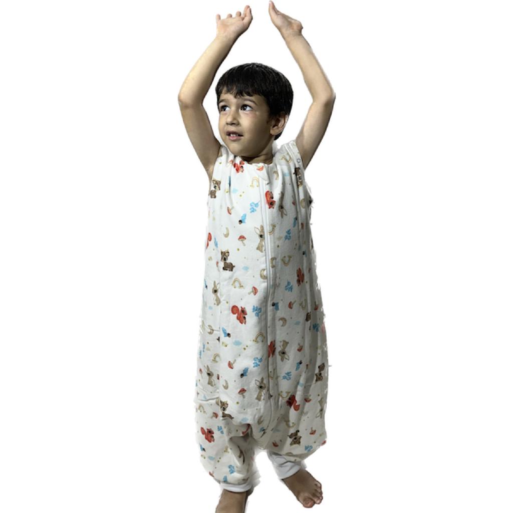 Kinder Baby Winter- und Saisonschlafsack, doppellagiges Flanell, 1 Tog