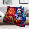 Tom & Jerry Christmas Poster PrintBlanket Flannel Throw Blanket for Sofa, Bed, Travel, Camping, Office