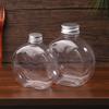 320/500Ml Flat Round Water Bottle Clear Milk Tea Coffee Bottle Drinking Bottles Portable Pet Juice Drink Bottle