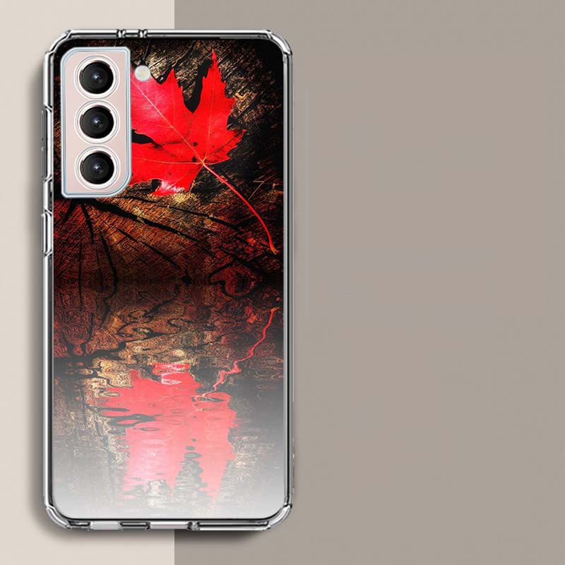 Autumn Leaves, Red Maple Leaves Phone Case For Galaxy A14 A24 A34 A54 Samsung A02S A12 A22 A32 A42 A52 A72 A13 A33 A53 5G A03 A0