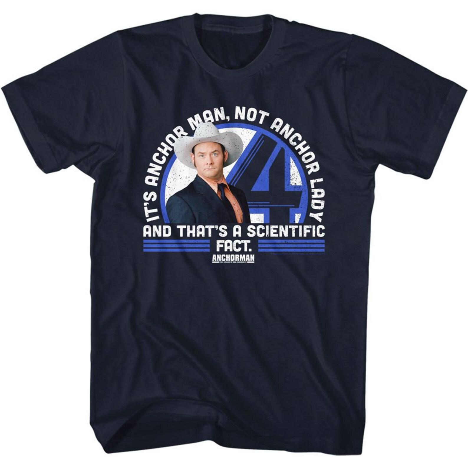 Anchorman Not Anchor Lady Navy Adult T-Shirt M