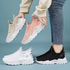 Women's Shoes Soft Soles Are Not Tired of Feet, Autumn New Fly-woven Breathable Sports Shoes Large Size Shoes Children's Versatile Platform Shoes