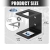 Heavy Duty 2in Trailer Hitch Storage Bracket 150lb Load Capacity for Secure Mounting and Easy Installation On Truck Beds