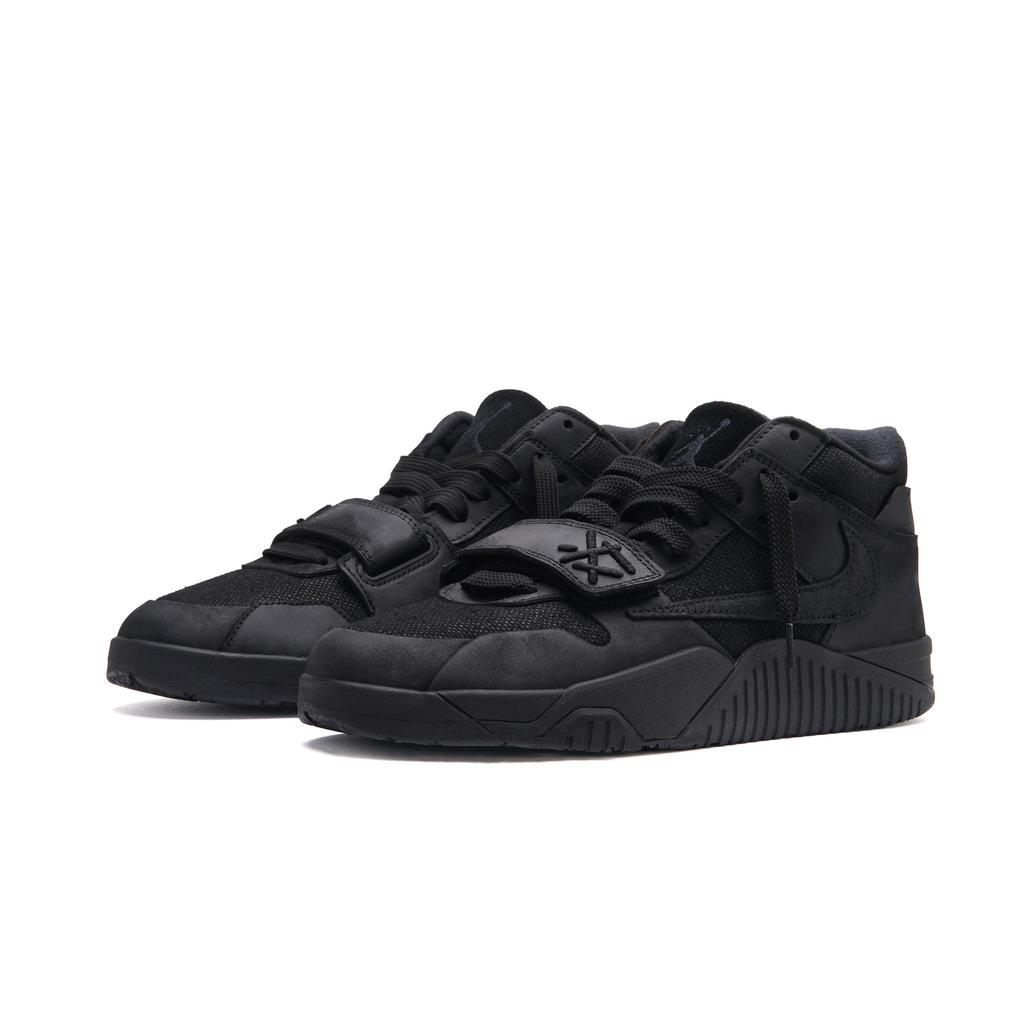 Travis Scott x Jordan Jumpman Jack Dark Matter Cushioning Mid top Basketball Shoes Unisex Black FZ8117-204(Team519-)