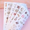 6 Sheets Wedding Plan Stickers Pink Valentine's Day Creative DIY Decoration Planning Materials Handmade Account Stickers