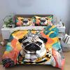 Colorful Pattern Pet Accessories Set Soft Comfortable Duvet Cover Bedding Set Included 1*Duvet Cover & 2*Pillowcases Gift