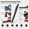 Multifunctional Metal Ballpoint Tool Pen Gift Set with Light, Bottle Opener, Stylus, and Ruler