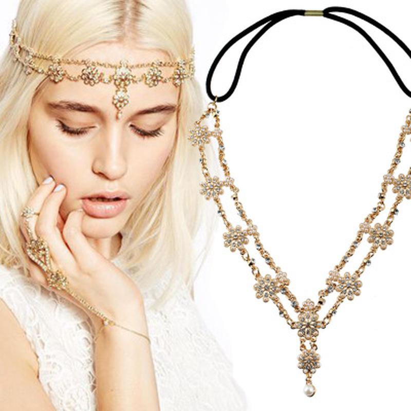 

Hair Hoops Fashion Head Hoop Women Headband Hairband Rhinestones Hair Accessories Tiaras LS