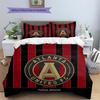 Atlanta United FC Pattern Bedding Quilt Set  Home Decoration  Gift (1 * duvet cover + 2 * pillowcase  without core)