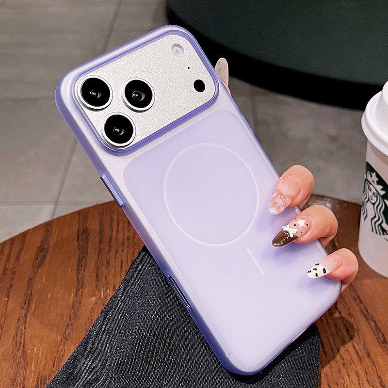 Compatible iPhone 17 Pro Max Ultra-thin Matte Skin-feel Hard PC Protective Case with Large Circle Hole 17 Pro Max