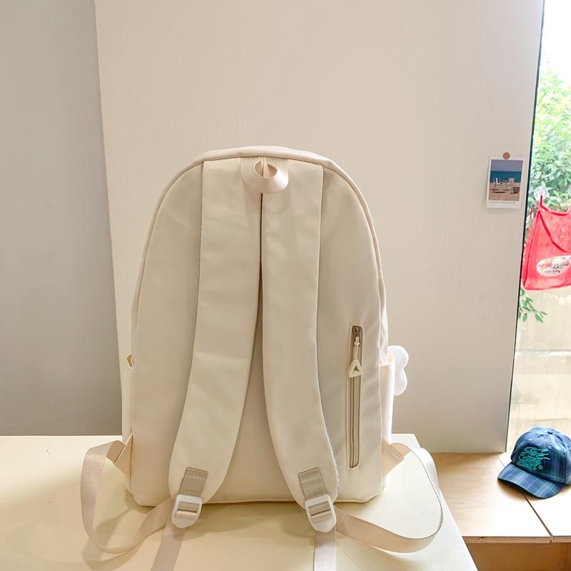 Středoškolský batoh pro studenty, dámský jednobarevný batoh, školní batoh na kampus