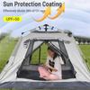 Instant Pop Up Waterproof Camping Tent Outdoor Easy Set Up Automatic Beach Tent for 3 5 People