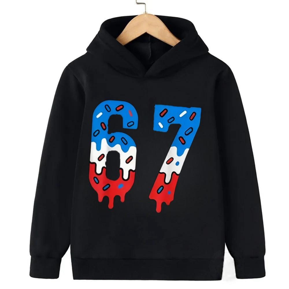 Spring Autumn 67 Men s Hoodie Men s Casual Pullover Fashionable and Funny Comfortable Sweatshirt Hoodies Coat Women Pullover Top S