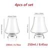 200/250ml Tasting Glasses Set Of 4pcs Lead-free Crystal Glass Whiskey Cup Smelling Wine Glasses Cocktail Glasses Bar Restaurant