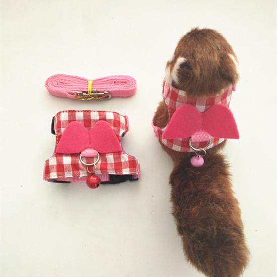 Pasek na klatkę piersiową dla zwierząt Mały regulowany denim Urocza lina trakcyjna dla królika