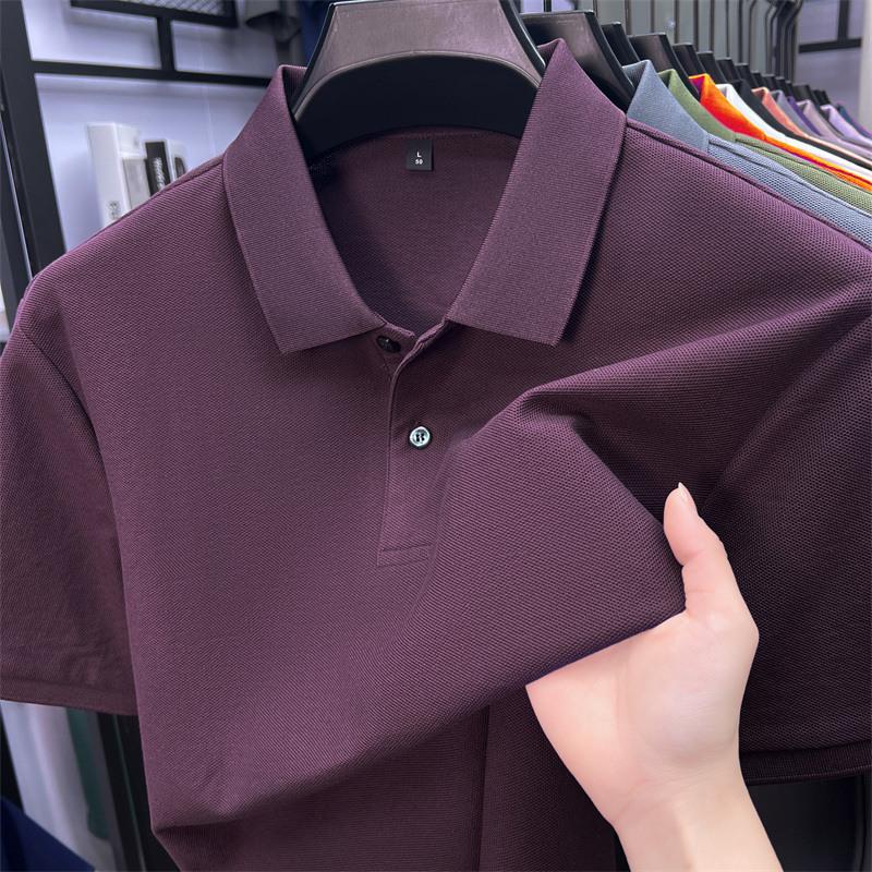 

Мужская футболка поло с отложным воротником, с коротким рукавом, повседневная футболка с воротником, мужская 4XL