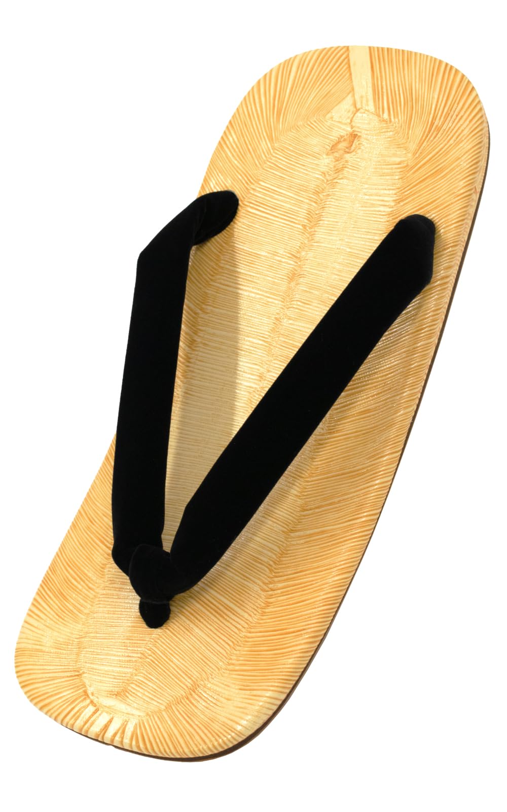 

Aiai Japanese-made Geta Sandals with Light Soles and Black Straps, Tatami Fabric, Stylish and Cool, Perfect for Festivals and Events (L)