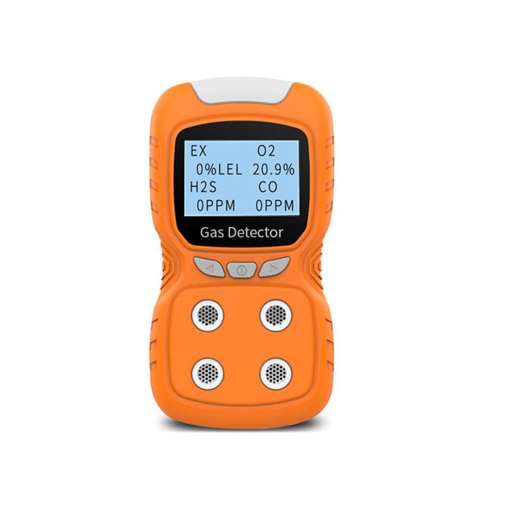 Portable Gas Detector Gas Clip 4-Gas Monitor Meter Tester Analyzer Rechargeable