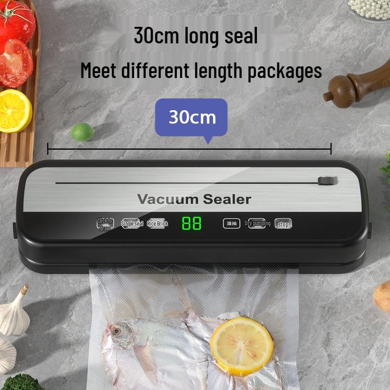 Vacuum Sealer and Food Preserver for Kitchen - Seals Dry & Wet Items, Includes Built-in Cutter
