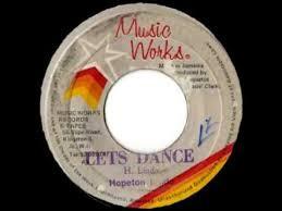 

7inch Record HOPETON LINDO Lets Dance NONE Music Works Rec 1981 Jamaica Reggae Ska Dub Used