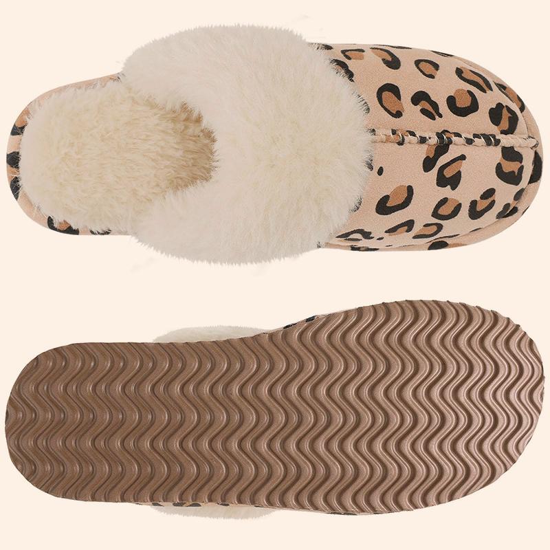 Fashion Crestar Women Fashion Fuzzy Home Slippers Winter Warm Soft Soles Non-slip House Shoes New Memory Foam Bathroom Platform Slipper