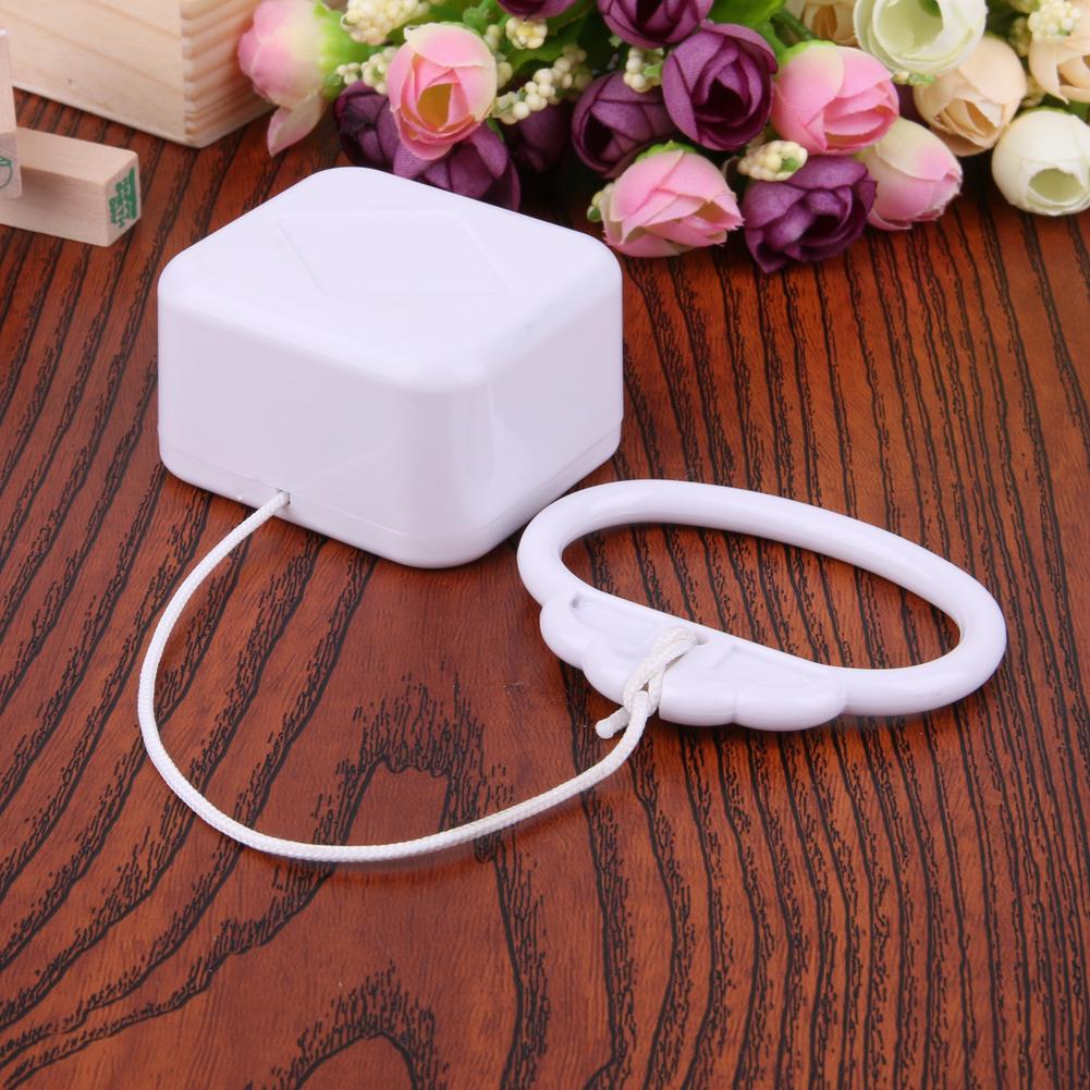 Wasserdichte Spieluhr aus Kunststoff mit klassischer Schlafliedmelodie, Zugschnur, Spieluhr mit mechanischem Aufziehsystem für Kinder