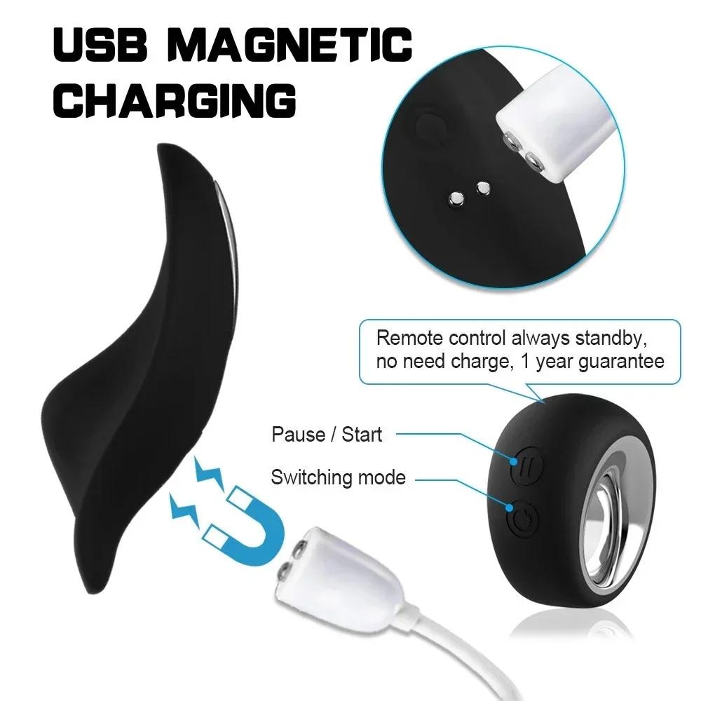 Vibradores para mujeres clítoris potente Sin sonido Mariposa Lencería portátil Huevo Vibrador Estimulador clitoriano Juguete sexual para mujeres 18+