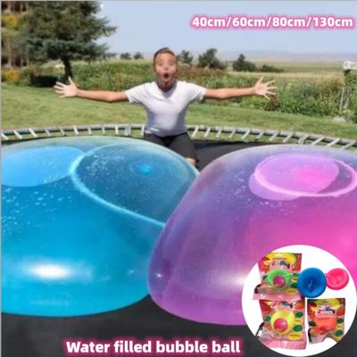 Water Filled Transparent Bubble Balls Children's Birthday Party Fun Games Outdoor Soft Balloons Summer Pool Party Bouncy Ball