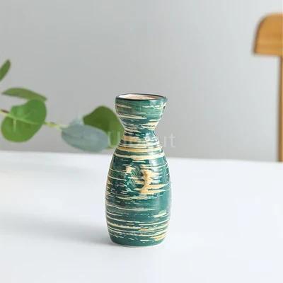 Restaurant decoration Decorative sashimi Salmon garnish bottle Dry ice small pot ice cup Wine bottle Japanese creative ceramics