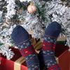 5Pairs Santa Claus Wool Socks Cotton Knit Santa Stockings Fashion Christmas Socks  Unisex