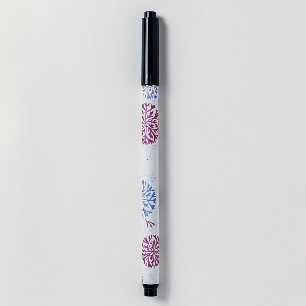 Shogado Chic3 Calligraphy Brush Pen with Elegant Yuzen Paper Pattern