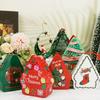 Christmas House Shape Xmas Atmosphere Christmas Decorations Chocolate Jar With Lanyard Cute Candy Box Kids 10.5x8.5x4cm