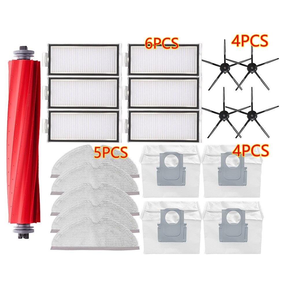 Kit Ricambi Per Xiaomi Roborock S5 Max, S6, S50: Spazzola Principale, 4 Spazzole Laterali E 4 Filtri. Set Manutenzione Per Aspirapolvere Robot. Mantieni Il Tuo Robot Sempre Efficiente.