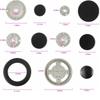 1 Set Gas Burner Flame Cap With Lid Plus 5 Stove Handles Cooker Hat for Home Cooking Oven Utility
