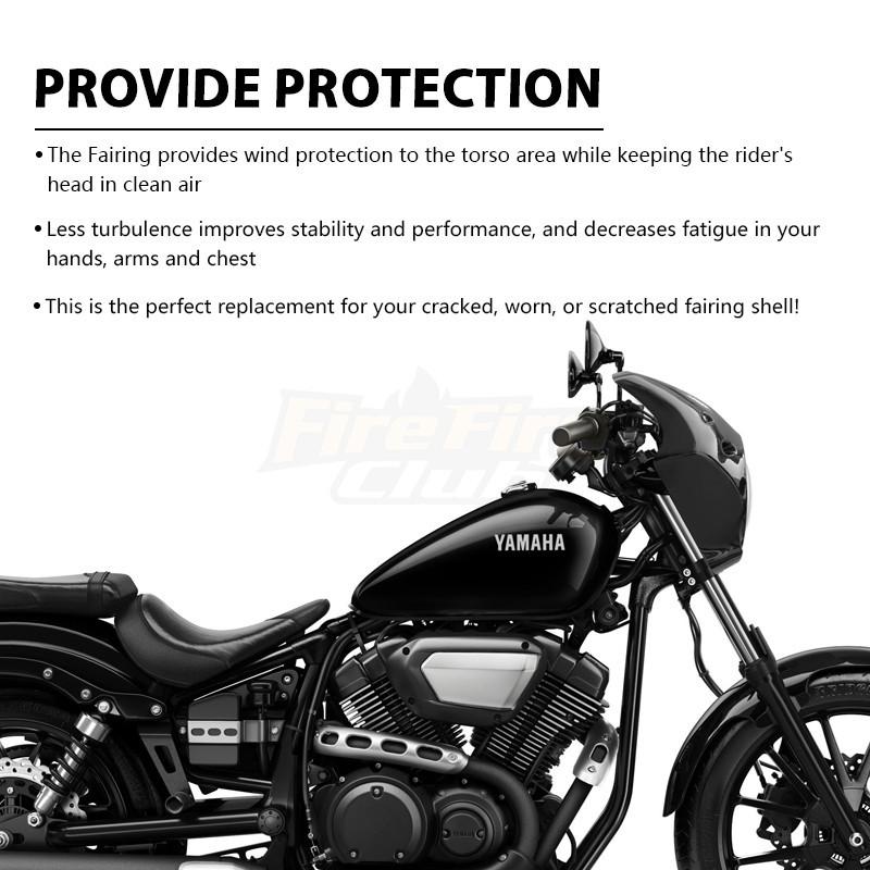 Motorcycle Accessories For Yamaha XVS 950 SPEC BOLT Bolt 950 2014-2019 18 17 16 15 Black Fairing Headlight Windshiled Cover