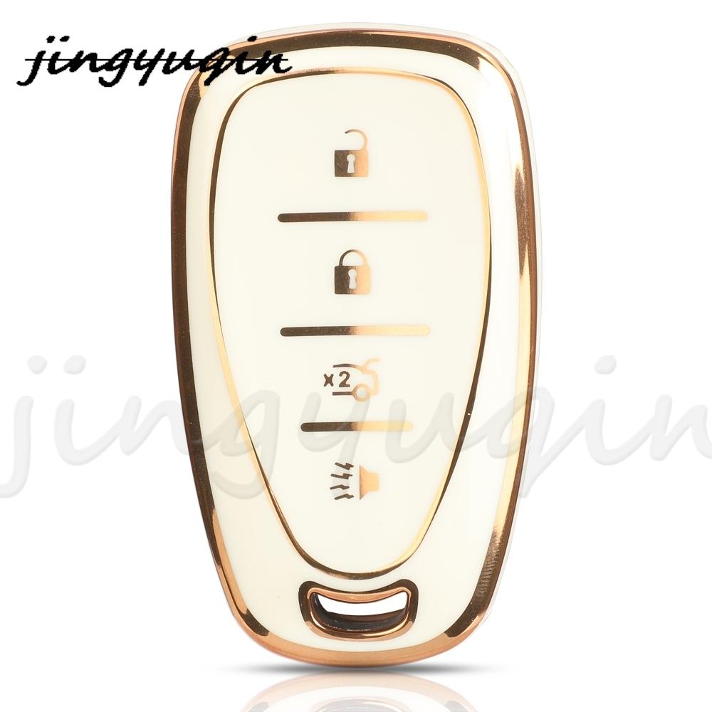 Jyq Tpu Auto Remote Car Key Case For Chevrolet Chevy Camaro Cruze Malibu Equinox Onix Spark Equinox Sonic Volt Protect Shell