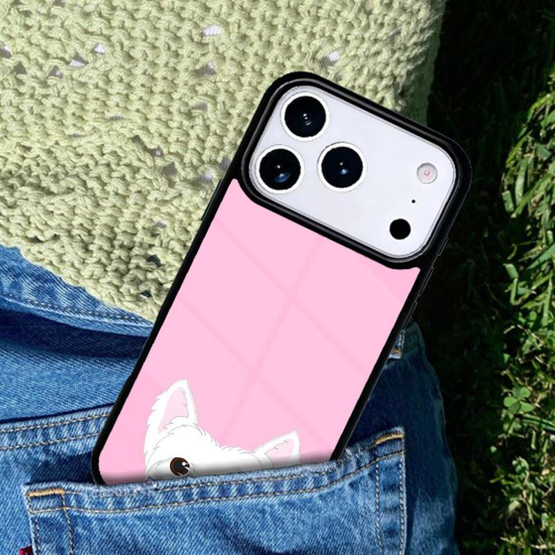 West Highland White Terrier Small White Dog Phone Case For iPhone 17 AIR 16 Pro Max 15 14 Pro 11 12 13 Shockproof Silicone Cover