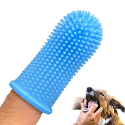 Dog Toothbrush Soft Finger Brushes Pet Finger Toothbrush Easy Teeth Cleaning Dog Tooth Brush Oral Care Pet Dental Brush for Cat