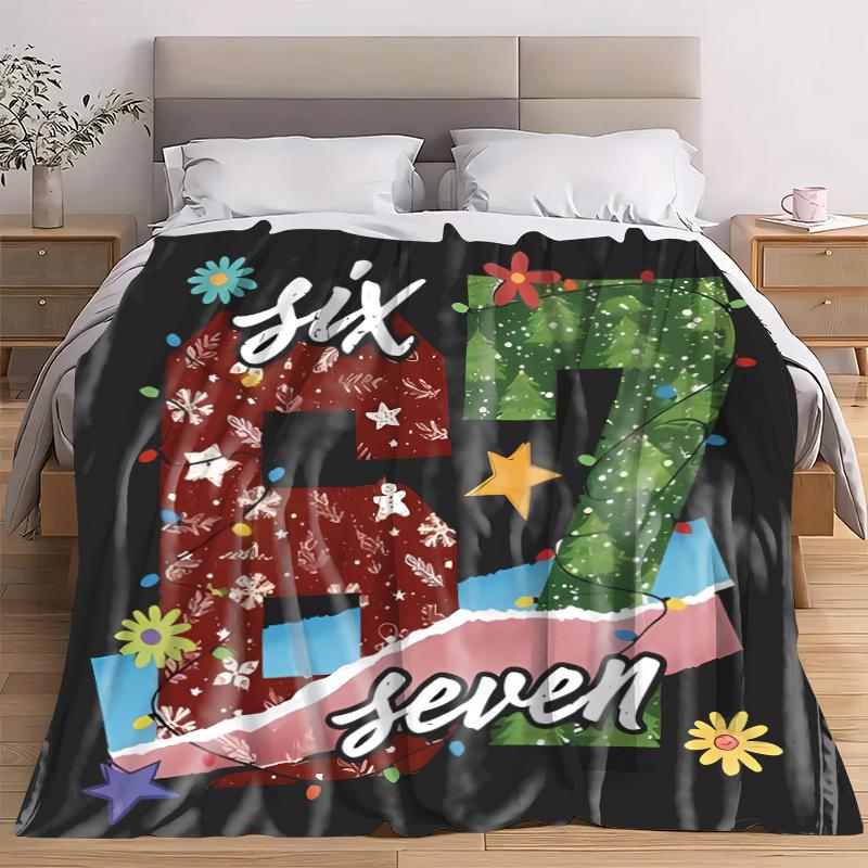 Theme Blanket No. 67 Made of Fleece Fabric, with Digital Printing Suitable for All Seasons Ideal for Naps Camping and Traveling