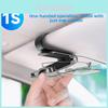 Car Mount Glasses Holder With Magnetic Leather Clamp For Universal Compatibility And Elegant Design