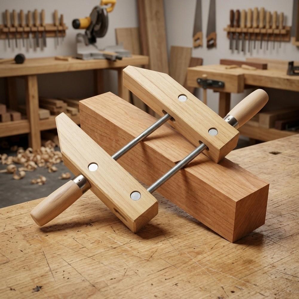 Comfortable Grip Clamping Tool Wooden Handscrew Clamp Woodworking Clamps