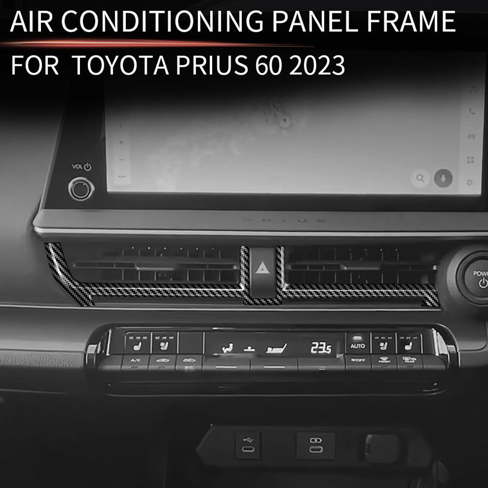 For Toyota PRIUS 60 Series 2023 2024 Front Dashboard Center Air Conditions Outlet Cover Middle AC Vent Cover Sticker Accessories